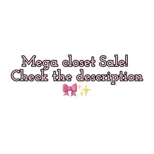 Mega Closet Sale Announcement